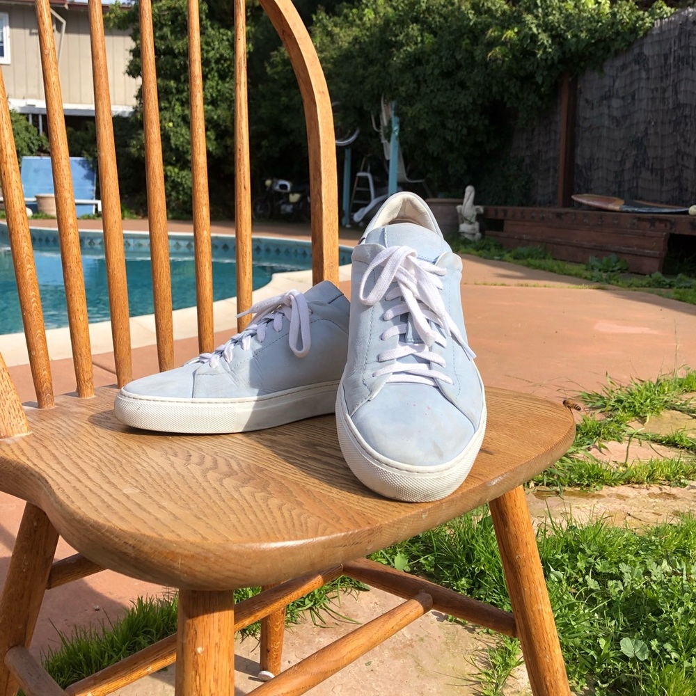 Good Man suede sneakers baby blue